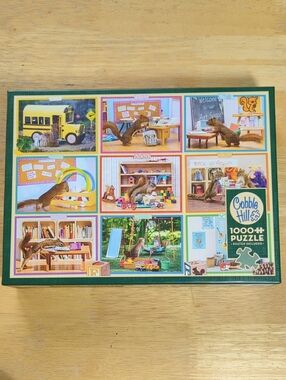 Cobble Hill 1000 Piece Puzzle "Squirrels At School"